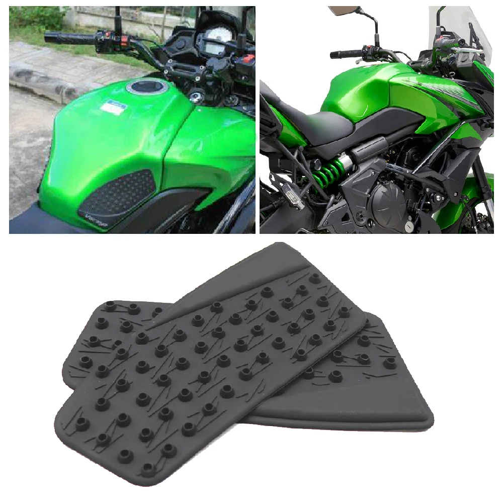 

Motorcycle Tank Grip Pad Fits for Kawasaki Versys 650 LT ABS KLE650 2015-2024 FuelTank Side Knee Traction Anti Slip Pads Kits