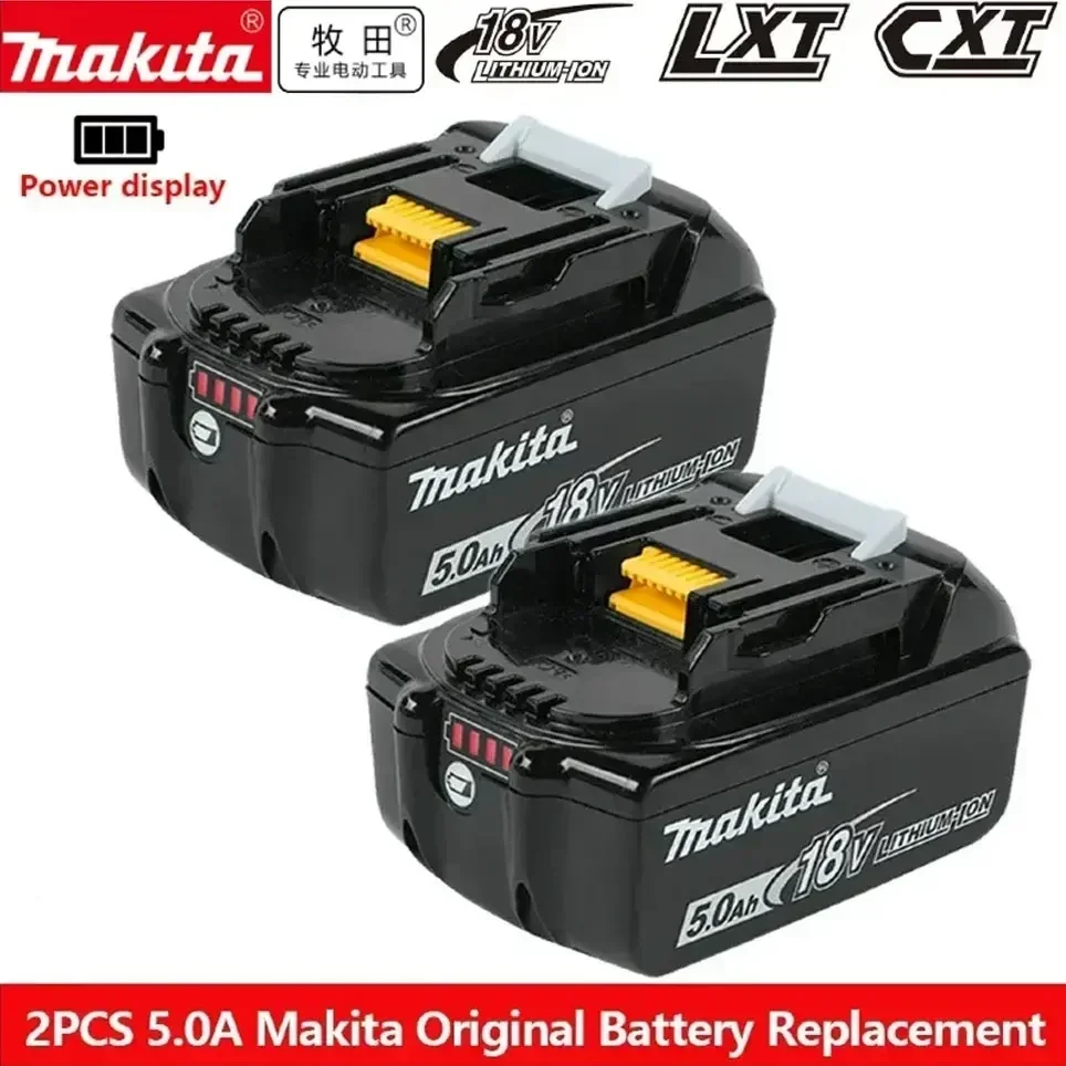 

100% Original Makita Rechargeable Power Tool Battery, Replaceable LED Lithium-ion, 5.0 Ah 18V LXT BL1860B BL1860BL1850 BL1830