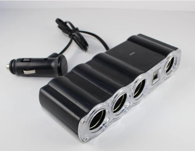 

12 В USB 4-полосный разветвитель автомобильного прикуривателя, код: GZJS-WF4008-DYQR9