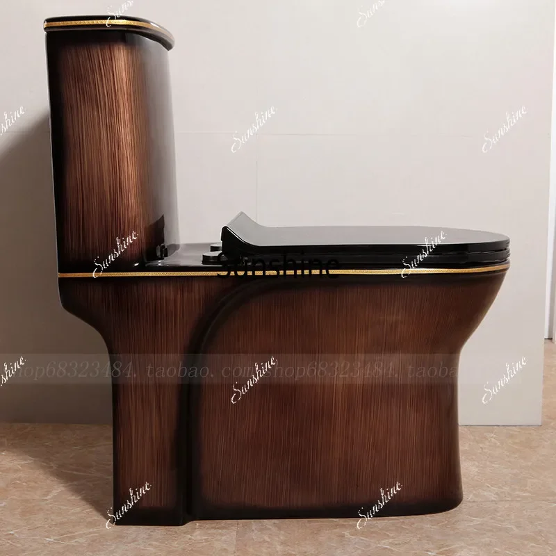Household flush toilet marble pattern color toilet super swirl water saving large diameter  FT