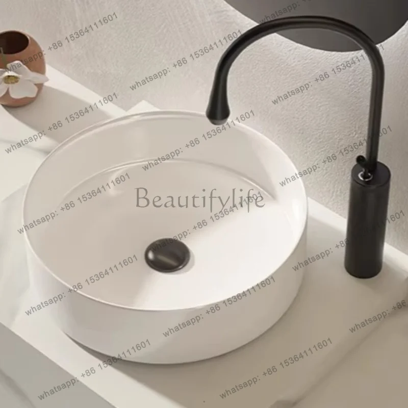 LJY Slate column extension side wash basin integrated floor type face wash balcony bathroom wash table Crack shelves hotel furni