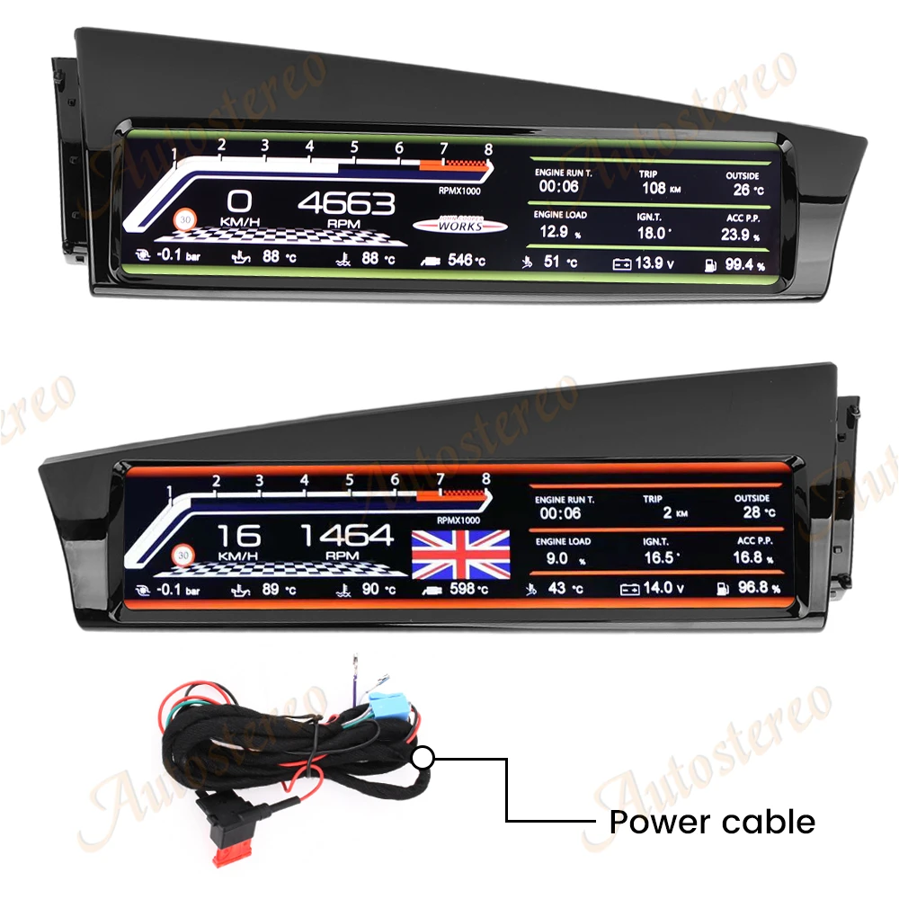 ЖК-дисплей Copilot, пассажирский экран для MINI F55 F56 F57 2015-2021, автомобильный мультимедийный плеер с GPS-навигацией, радио, головное устройство