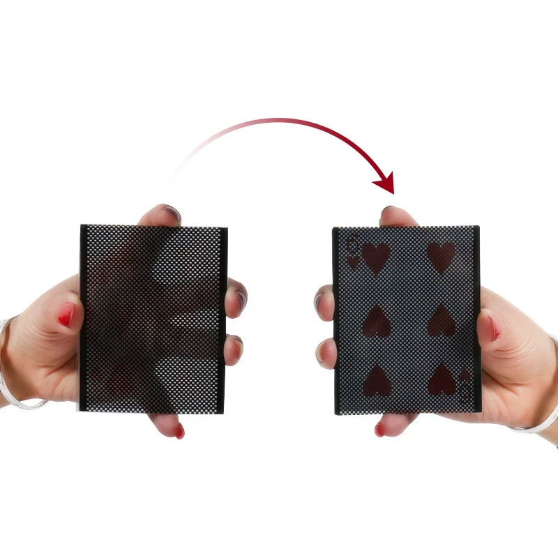 Wholesale Funny WOW Poker Card magic trick WOW Cards Vanish Illusion Change Sleeve Close-Up Street Magic Trick