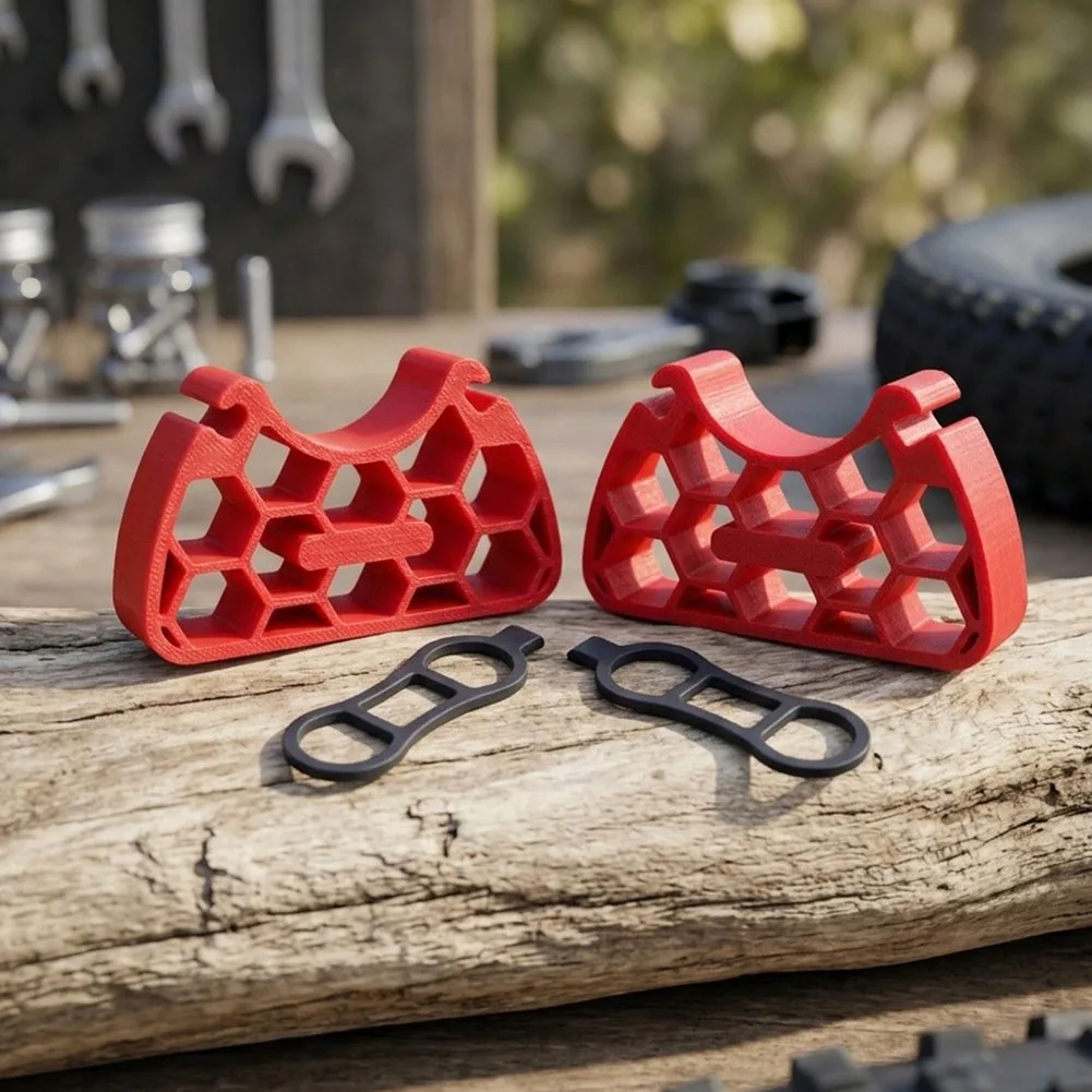 For Bike Maintenance 64g pair Handlebar Stand Clip-On Mount Adjustable Rubber Straps Anti-slip Rubber Pads Clip-on Design