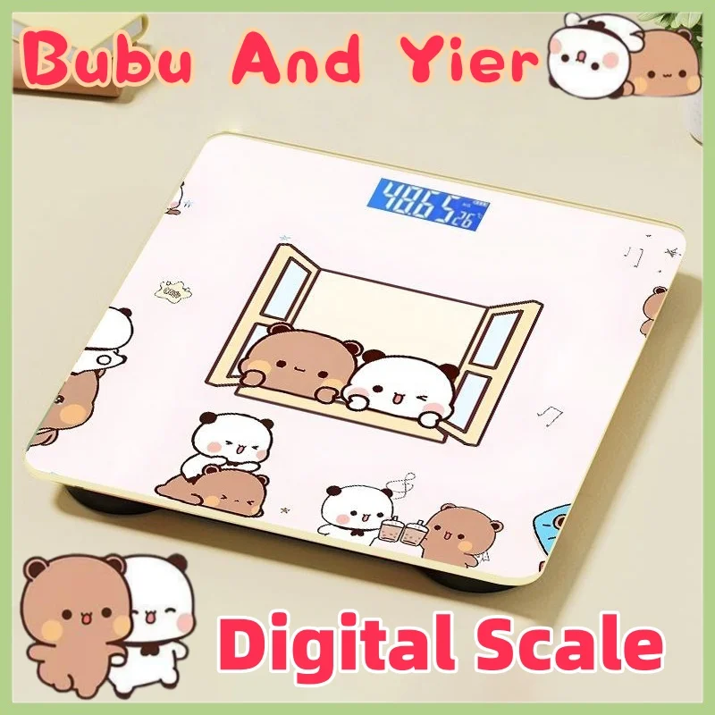 

Цифровые весы Panda Bubu & Dudu, милые весы Bubu & Yier с героями мультфильмов, перезаряжаемые цифровые весы с умным дисплеем, бытовые цифровые весы