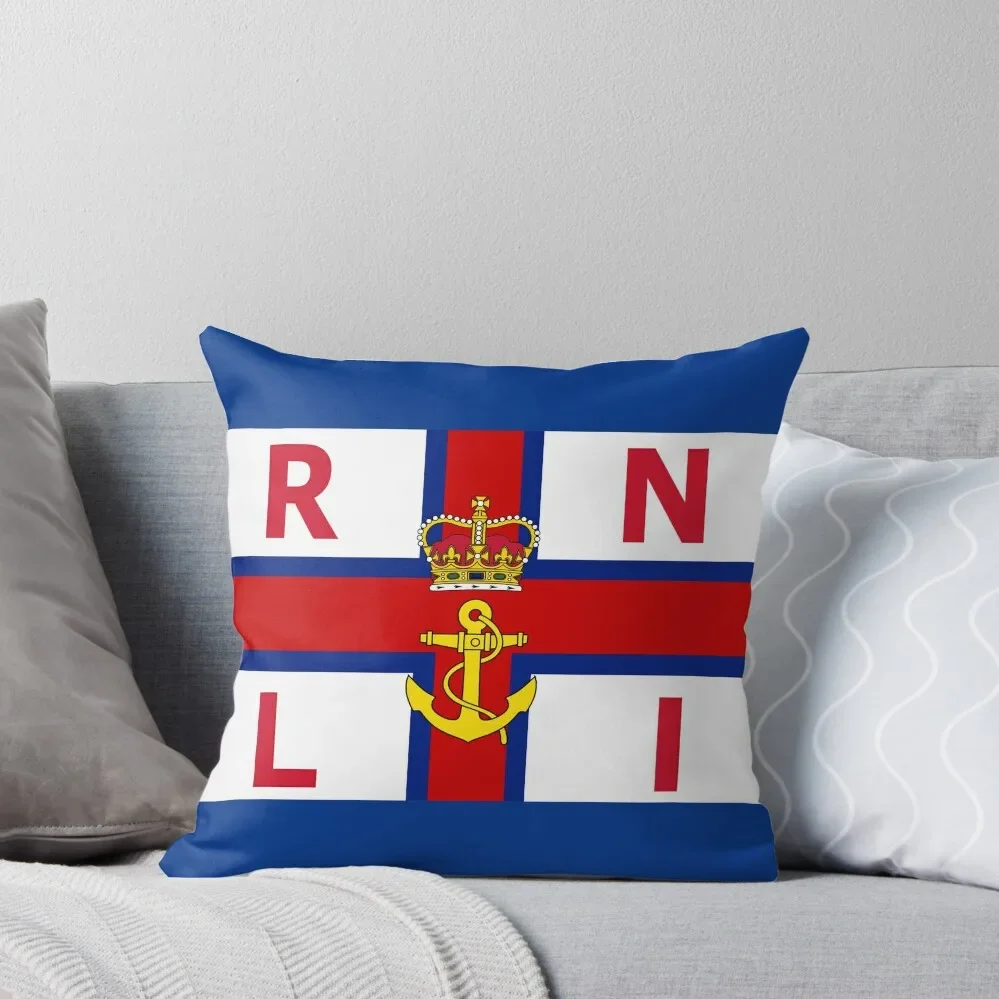 Royal National Lifeboat Institution flag Throw Pillow Embroidered Cushion Cover Cushion Child Sofa Cushions Cover pillow