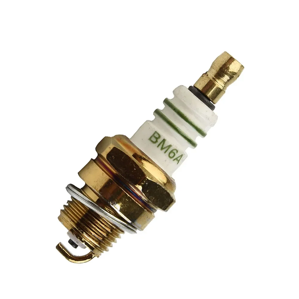 1pcs BM6A Spark Plug 52/58 Gasoline Logging Saw Accessories Fire Mouth 40-5 Two-stroke Lawn Mower Replacement Silver Accessories