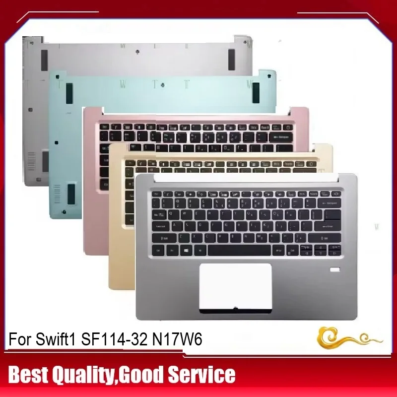 

Новый чехол для Acer Swift 1 SF114-32 N17W6, упор для рук, верхняя крышка клавиатуры США, крышка C/нижний корпус