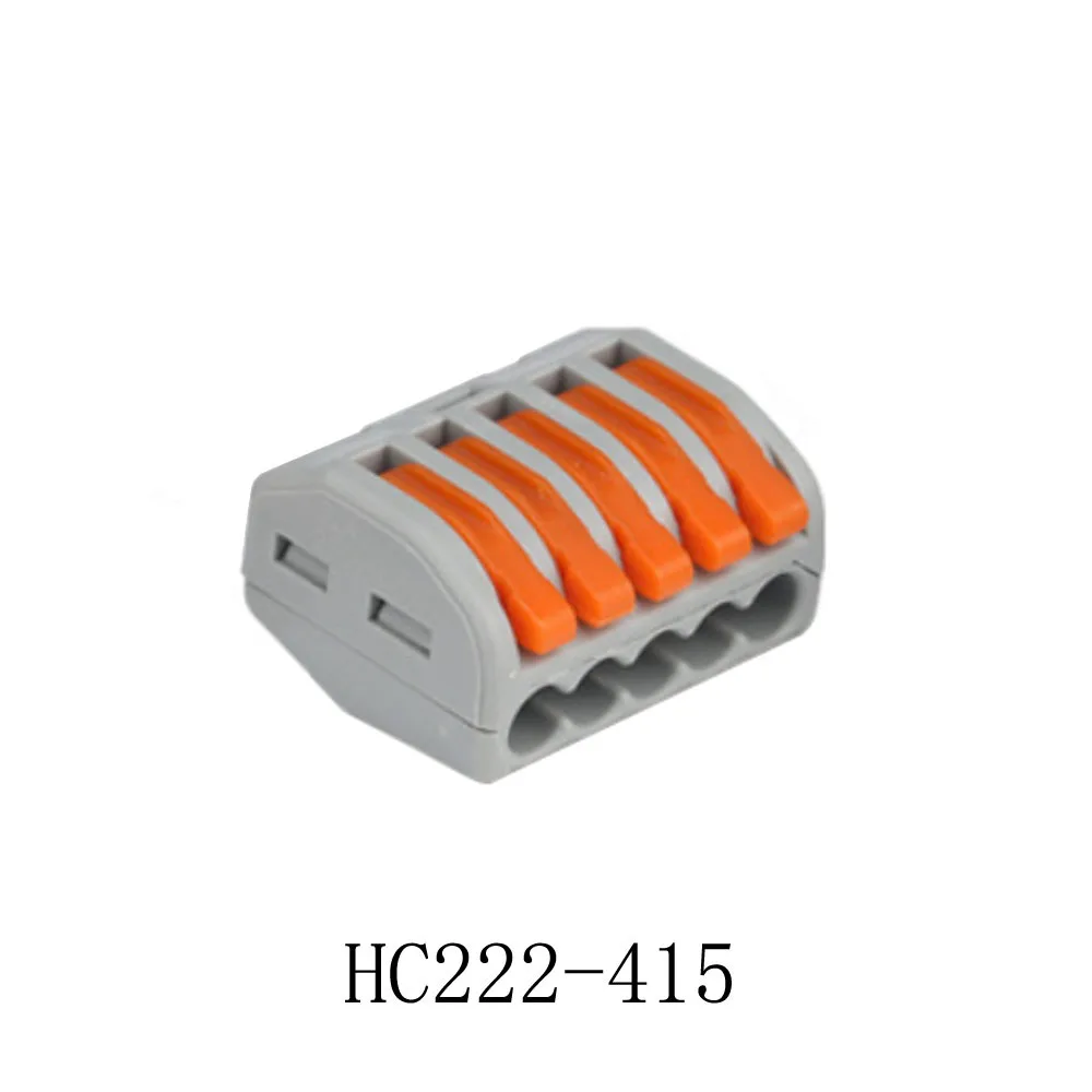 Universal Terminals Block Plug-in Electrical Wire Connector 222-412 413 414 415 418 Type Wiring Cable Connector