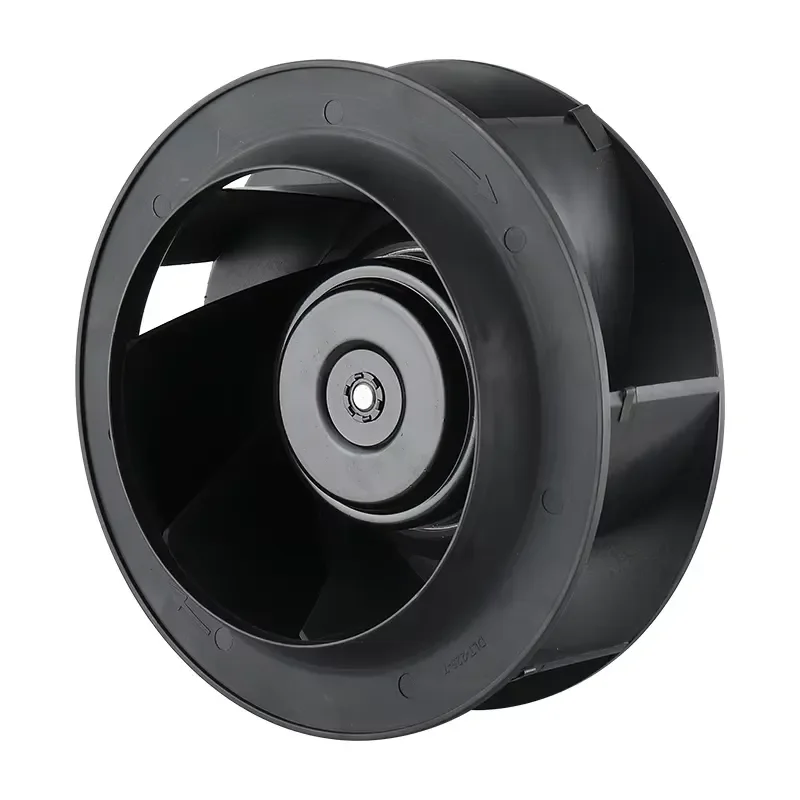 220V External Rotor Centrifugal Fan Backward Turbine Exhaust for Air Conditioning System Cooling EC Motor Industrial