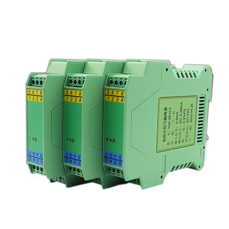 Isolatore di segnale del potenziometro ad alto isolamento Guscio resistente al fuoco, precisione 0,2% FS e montaggio su guida DIN per sistemi PLC/DCS