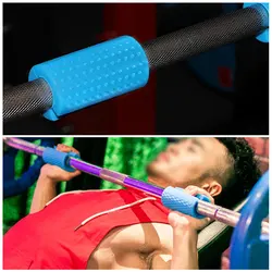 1 Piece Dumbbell Grips Barbell Thick Bar Fitness Silicone Coarse Grip Household Barbell Arm Weightlifting Support Training