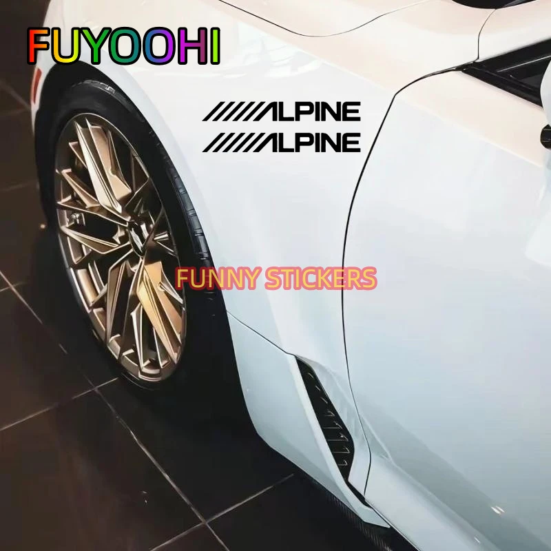 FUYOOHI Alpine Audio Speakers Stereo Amplifier Sounds Sticker Waterproof Scratch Resistant Vinyl Decal Wardrobe Decoration