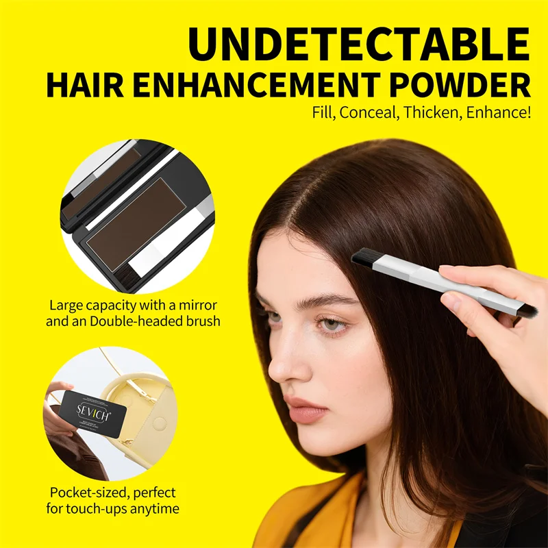 Hair Root Cover Up Temporary Hair Hairline Powder Hair Edge Control Shadow Lasting Hairline Enhancer for Cover White Gray Hair
