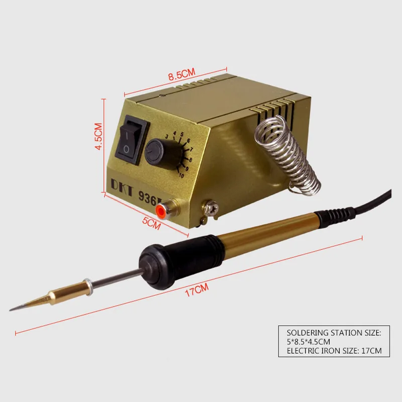 Mini herramienta de reparación de soldador con termostato ajustable de 220V, estación de soldadura de CA, equipo de soldadura portátil, venta
