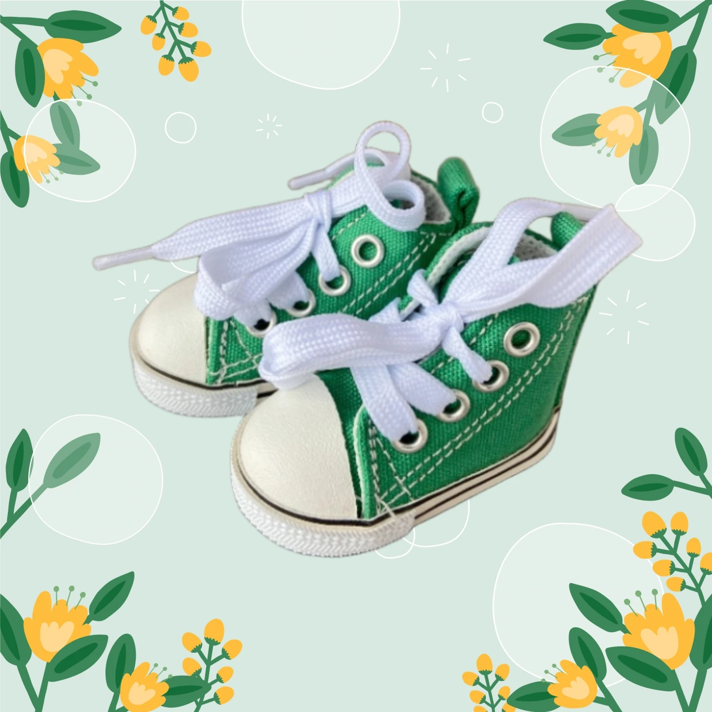 Tilda 6cm Canvas Sneakers For Dolls Paola Reina Minifee,Mini Toy Gym Shoes 1/4 Doll Sports Shoes Accessories for Dolls Toys