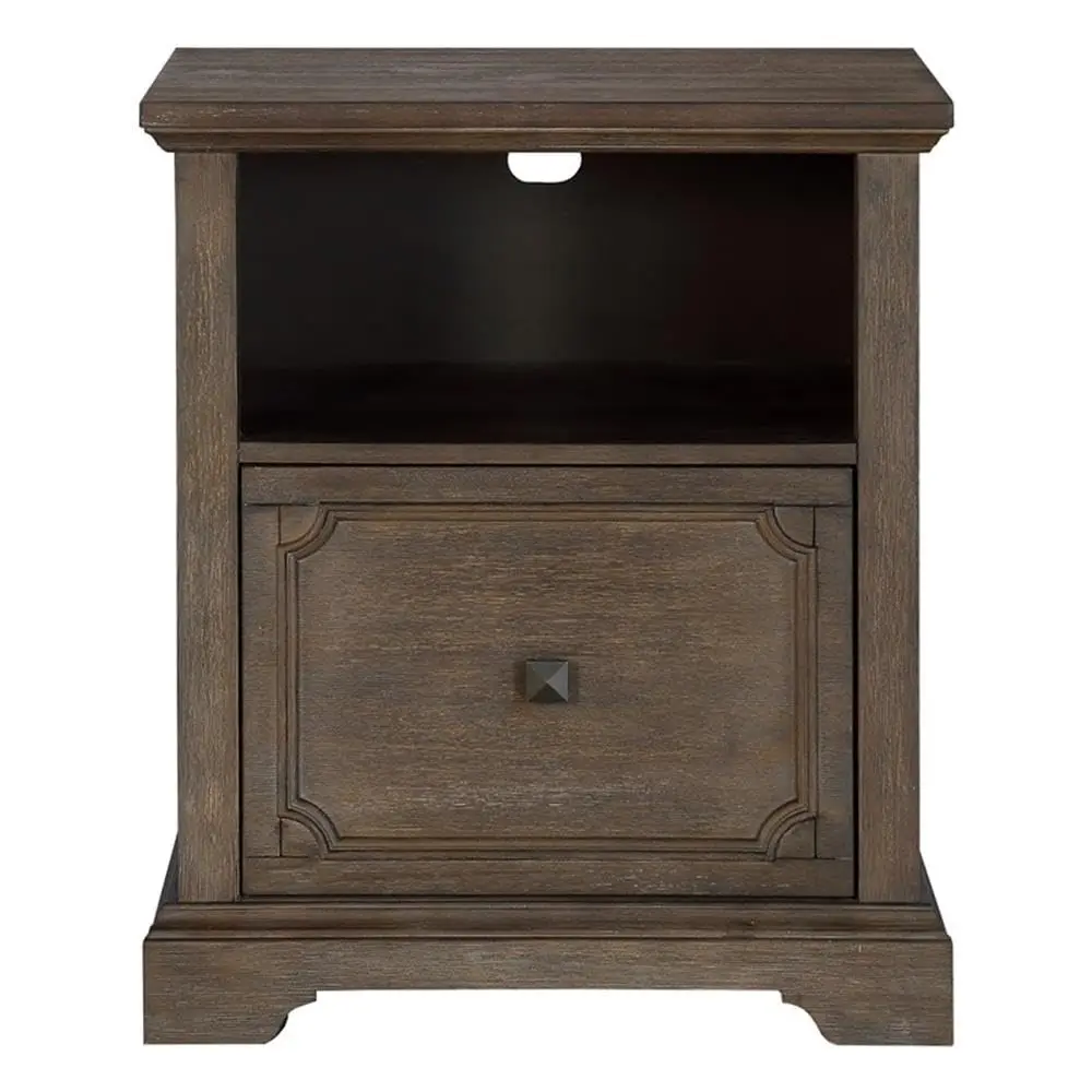 #Lateral File Cabinet with Casters Antique Gray Finish Office Storage, Customized