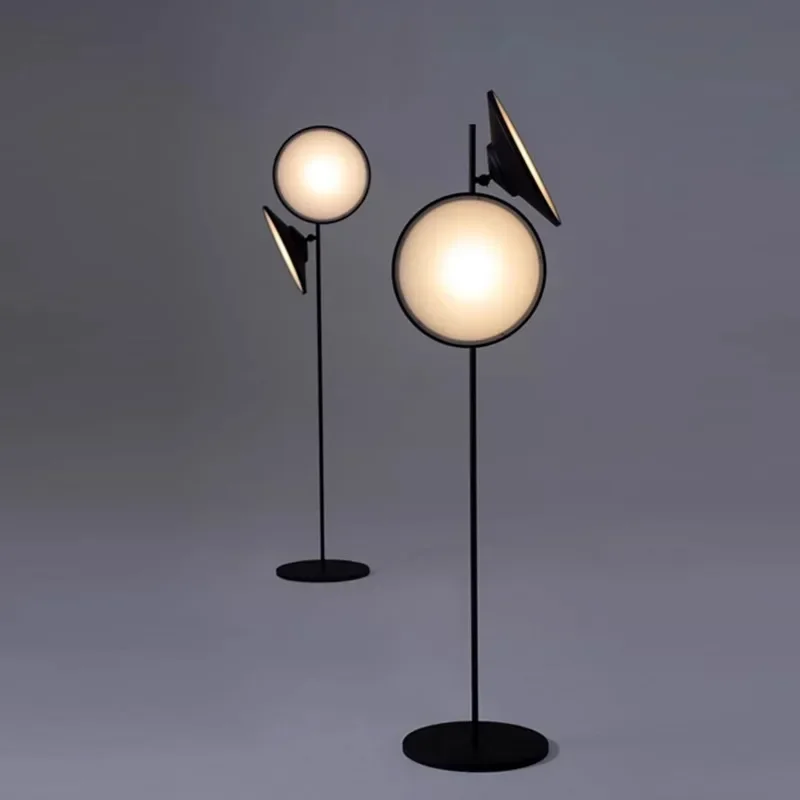 

Modern Industrial Style Double Headed LED Floor Lamp Minimalist Entrance Hall Living Room Corner Bedroom Study Decoration Light