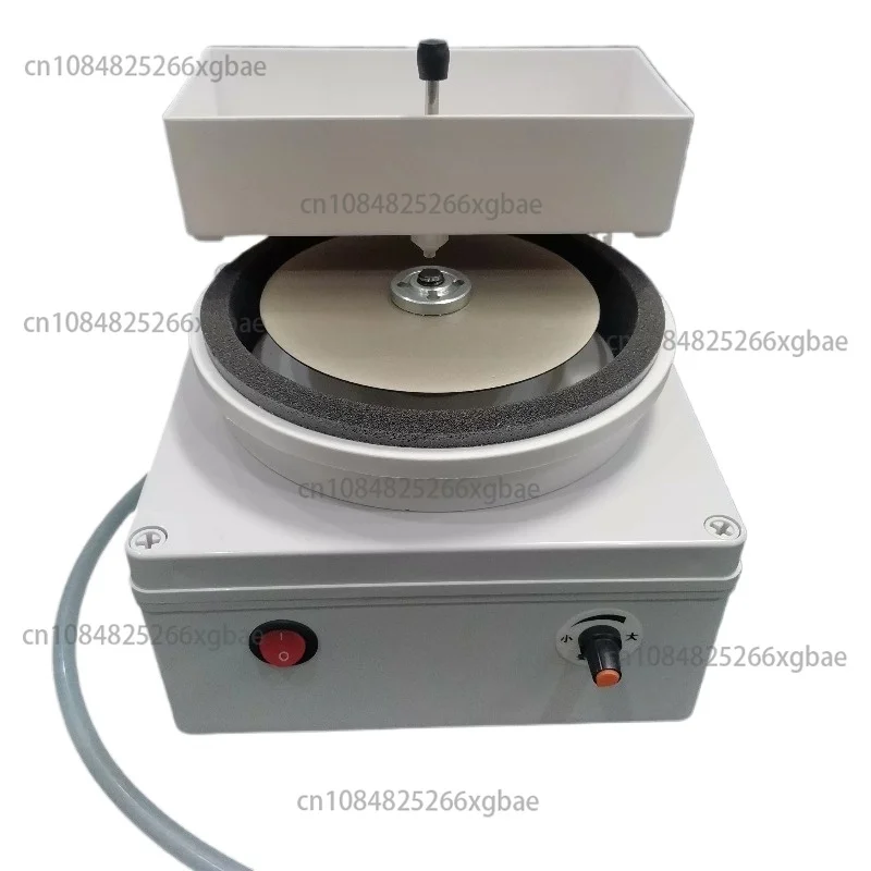 Electric Flat Lapidary Grinder 125mm Diamond Grinding Wheel Water  for Knives Gemstones Jewelry Rock Polishing Tool