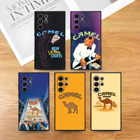 Vintage Camel Cigarettes Phone Case For Samsung S Series S21 S22 S23 S24 S25 FE Plus Ultra TPU Soft To Skin-friendly Case