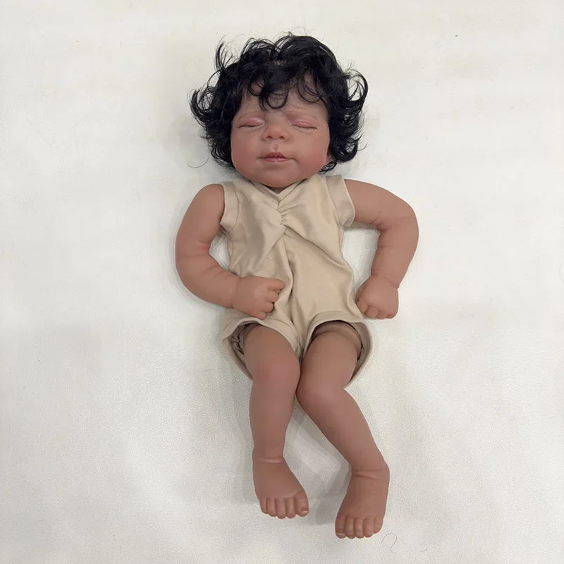 19inch Pascale Lifelike Reborn Doll Kit Painted Doll Kit Unfinished Doll Parts with Hand Root Hair