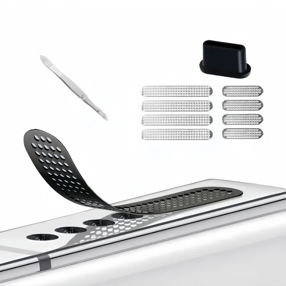 

Universal Metal Mesh Anti Dust Proof Adhesive Net Cover Sticker Mobile Phone Type C Micro Charging Port Speaker Hole Anti Dust