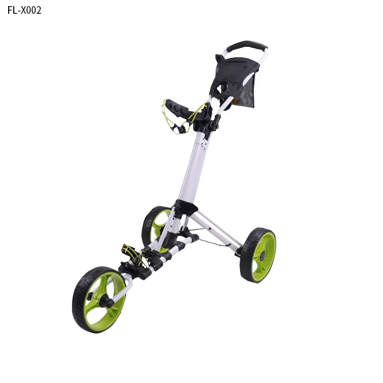 Three-wheeled Aluminum Car Foldable Ball Bag Car Hand Cart Golf Bag Car Factory Direct Supply