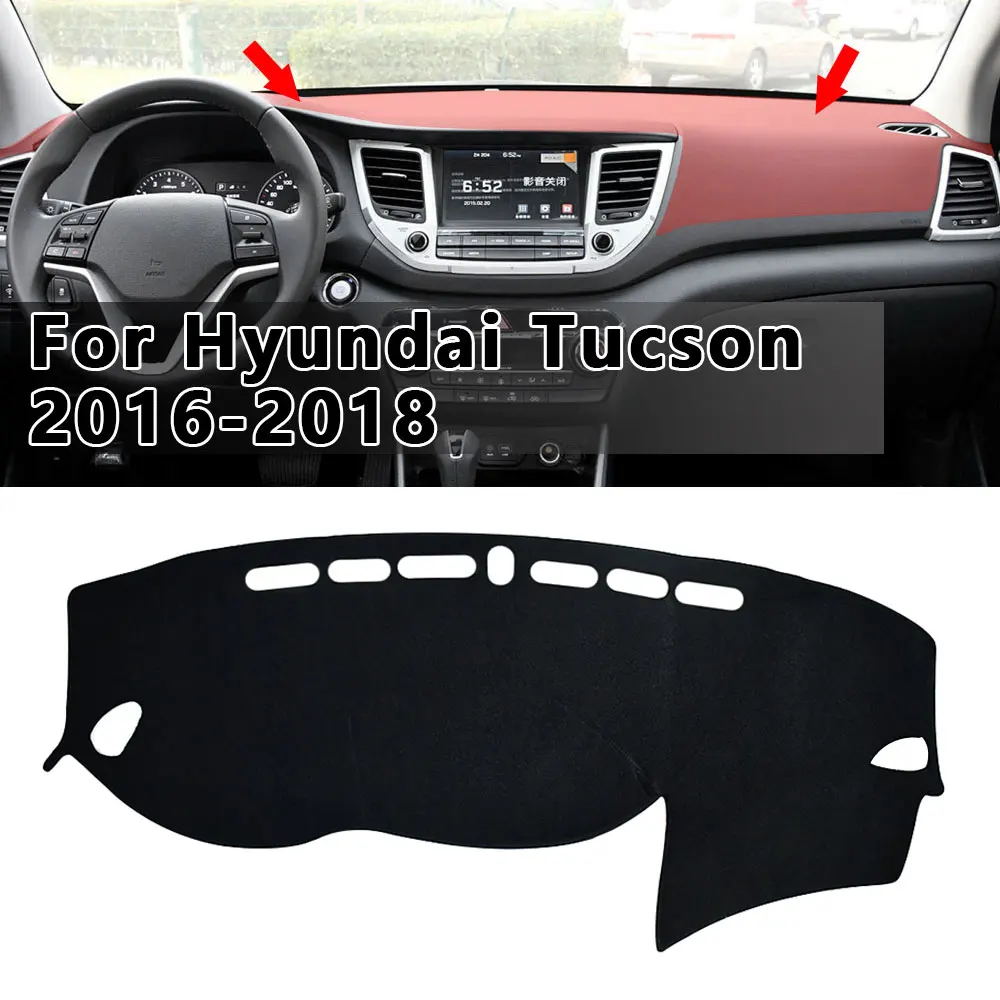 For Hyundai Tucson 2016 2017 2018 Dashboard Cover Mat Pad Dashmat Dash Sunshade Instrument Carpet Car Accessories