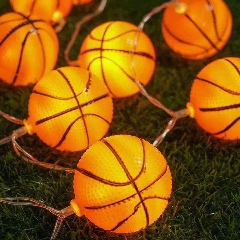 Weihnachtsdekoration 2024, Basketball, LED-Lichterkette, Garten, Festival, Party, Lichter, Raumdekoration, Neujahrsatmosphäre 039 – Detail 9