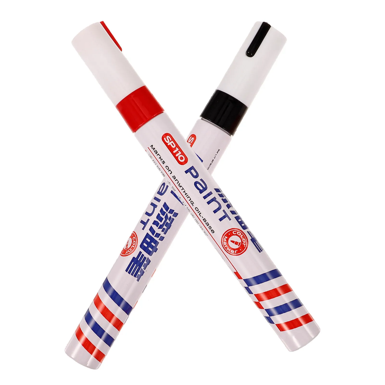 

2Pcs Tablet Inscription Touch Up Markers Bright Red Drying Strong Coverage Monument Writing Repair Pen