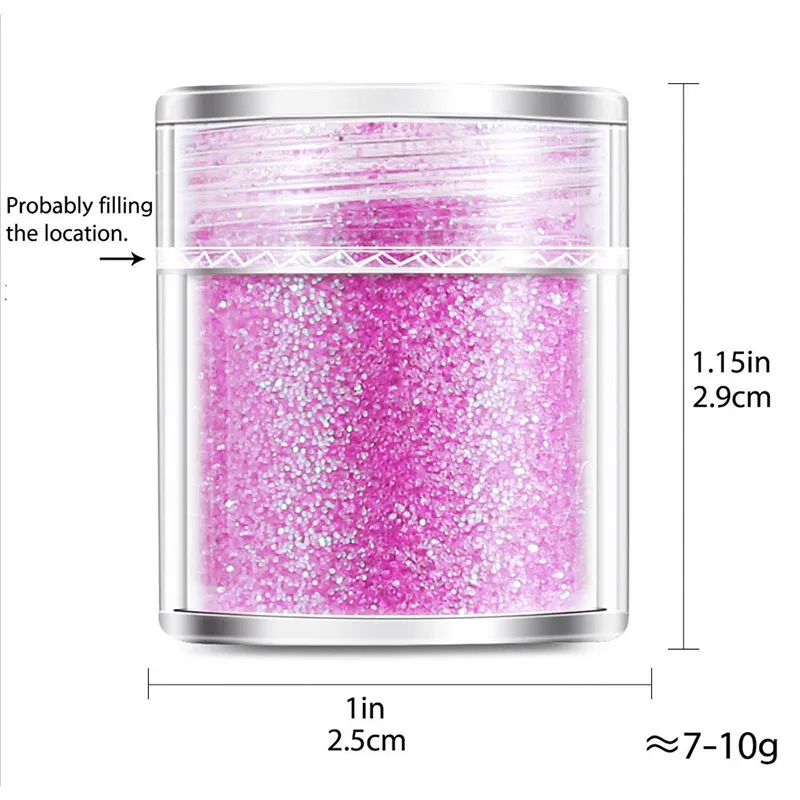 10Ml of Nail Art Glitter Mixed Sequins Polyester Film Hexagonal Colorful Sequins Nail Art Sequins Glitter Decoration Manicure