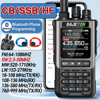 BAJETON BJ-8300 Walkie Talkie SW AM SSB CB Receive Wireless Bluetooth Phone Programming Station NOAA Two Way Radio RT-950PRO