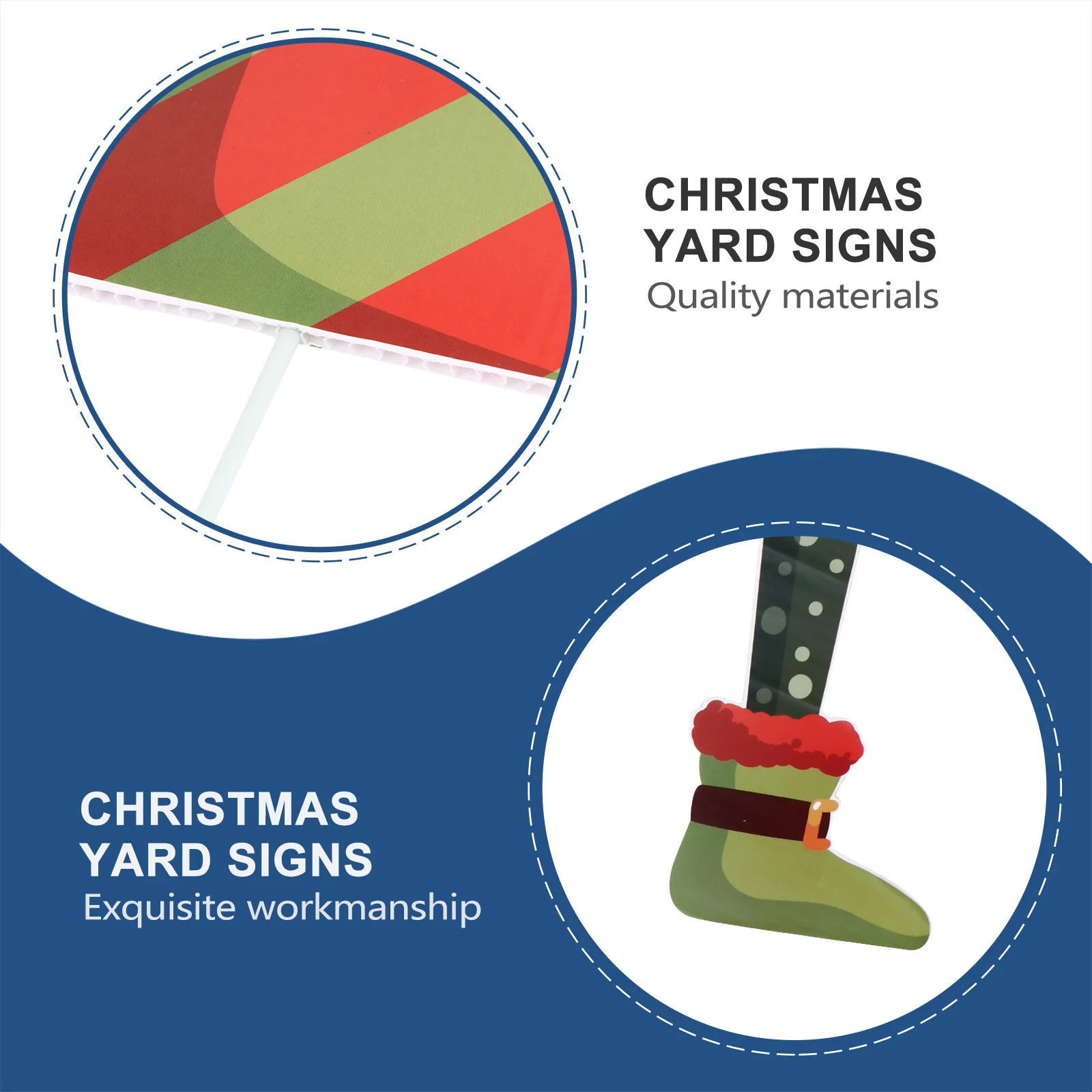 2 قطعة علامة الحديقة عيد الميلاد ساحة زينة في الهواء الطلق حديقة حصص لقضاء عطلة ديكور المنزل علامات بلاستيكية ملونة زاهية #1