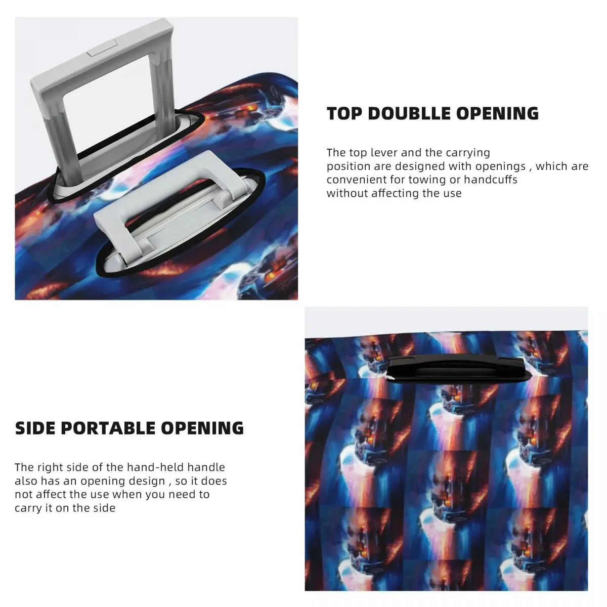 Назад в будущее Delorean Time Machine Чехол для чемодана Защитные эластичные защитные чехлы для багажа для путешествий 18-32 дюймов