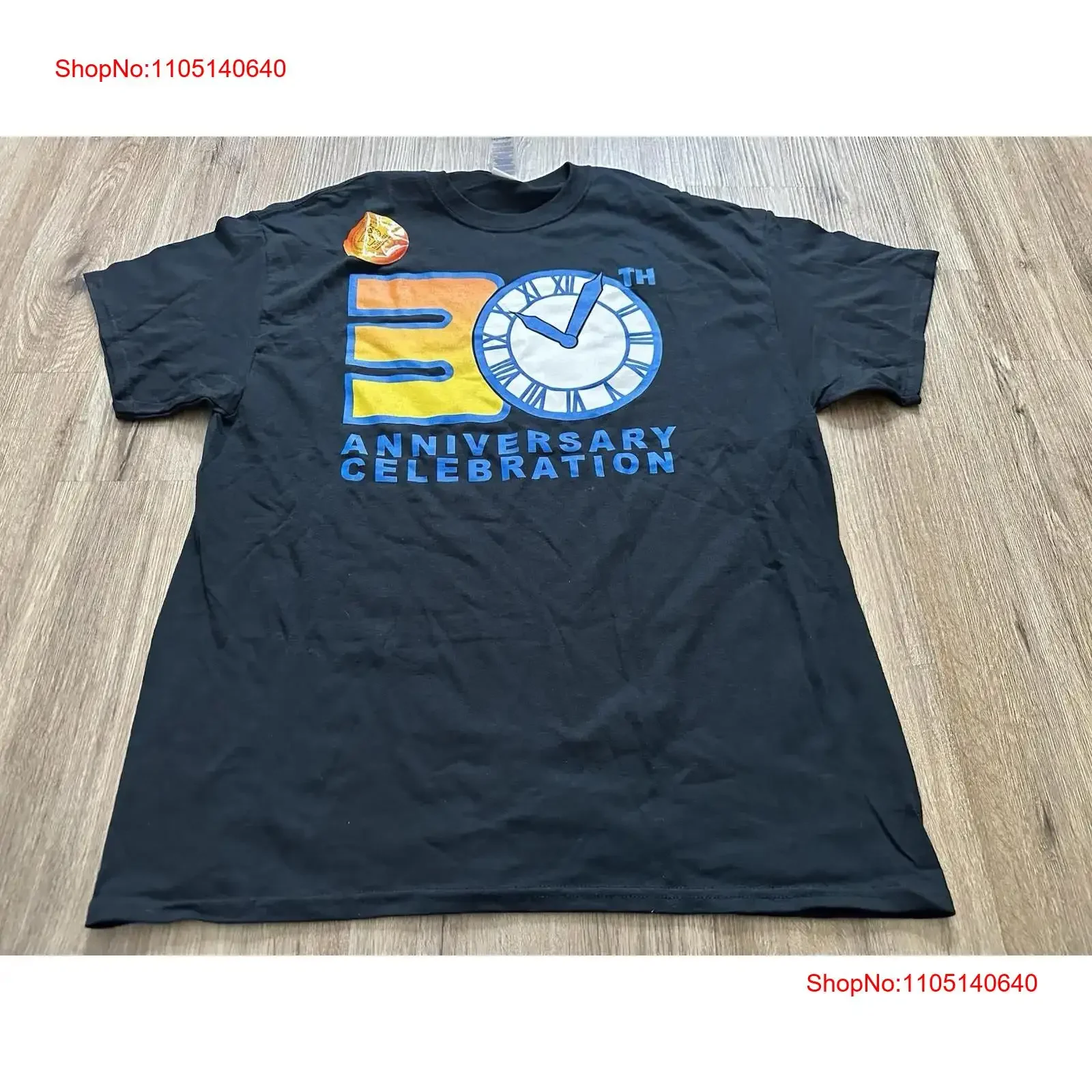 

Back to the Future Movie 30th Anniversary Celebration T Shirt XL vintage Washed Slightly Breathable Versatile fashion graphic