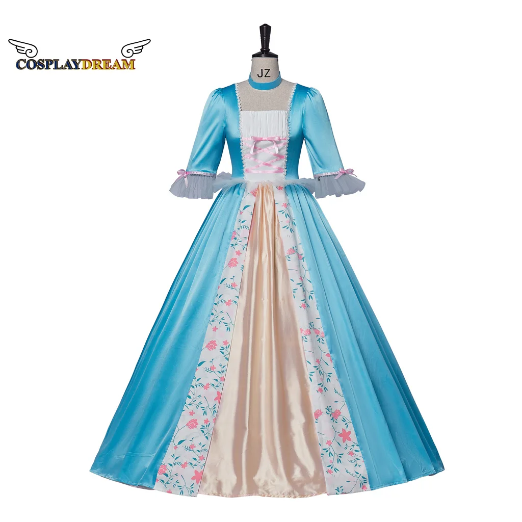 Erika Dress Cosplay Costume Halloween Wedding Party Prom Gown Fancy Women Princess blue Fantasy Dress custom made