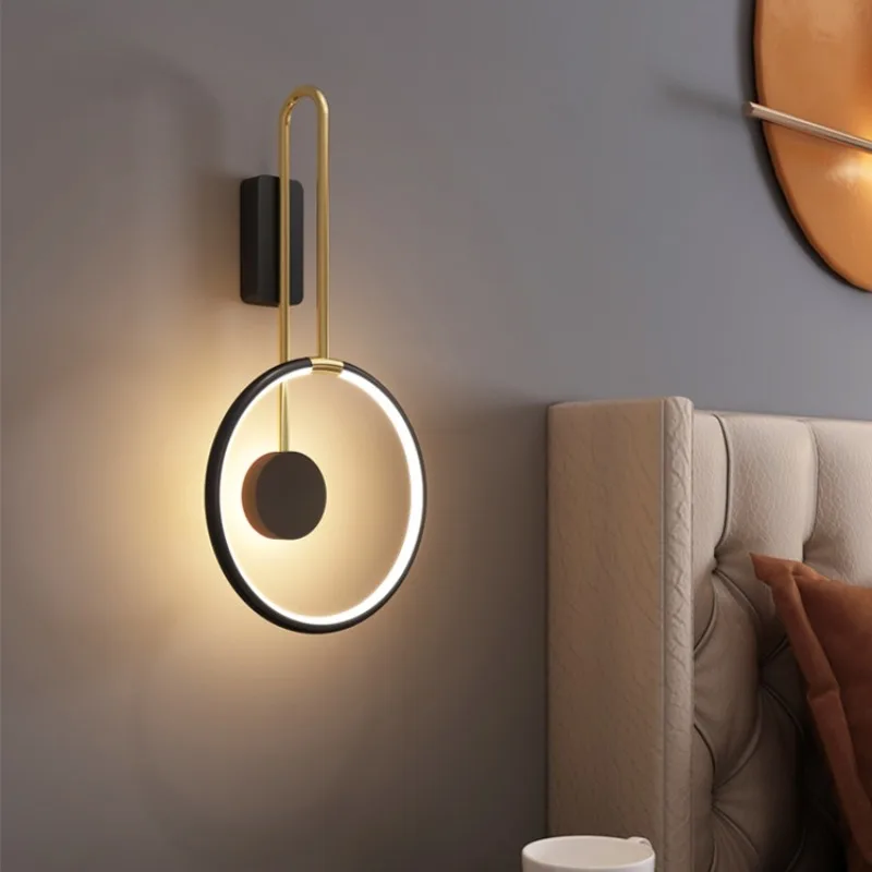 Imagem -06 - Nordic Criativo Led Lâmpada de Parede Luz de Cabeceira Moderna Minimalista Luminárias de Quarto Moda Moderna Luxo