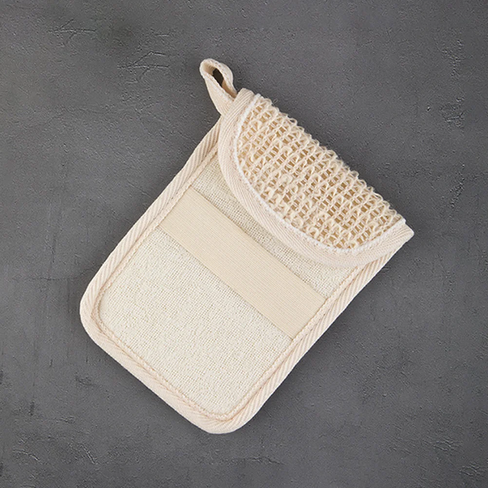 2 Pcs Soap Bag Bar Bags Mesh Portable Pouch for Homemade Scrubber Supply Cotton Linen Bars Multi-function Shower