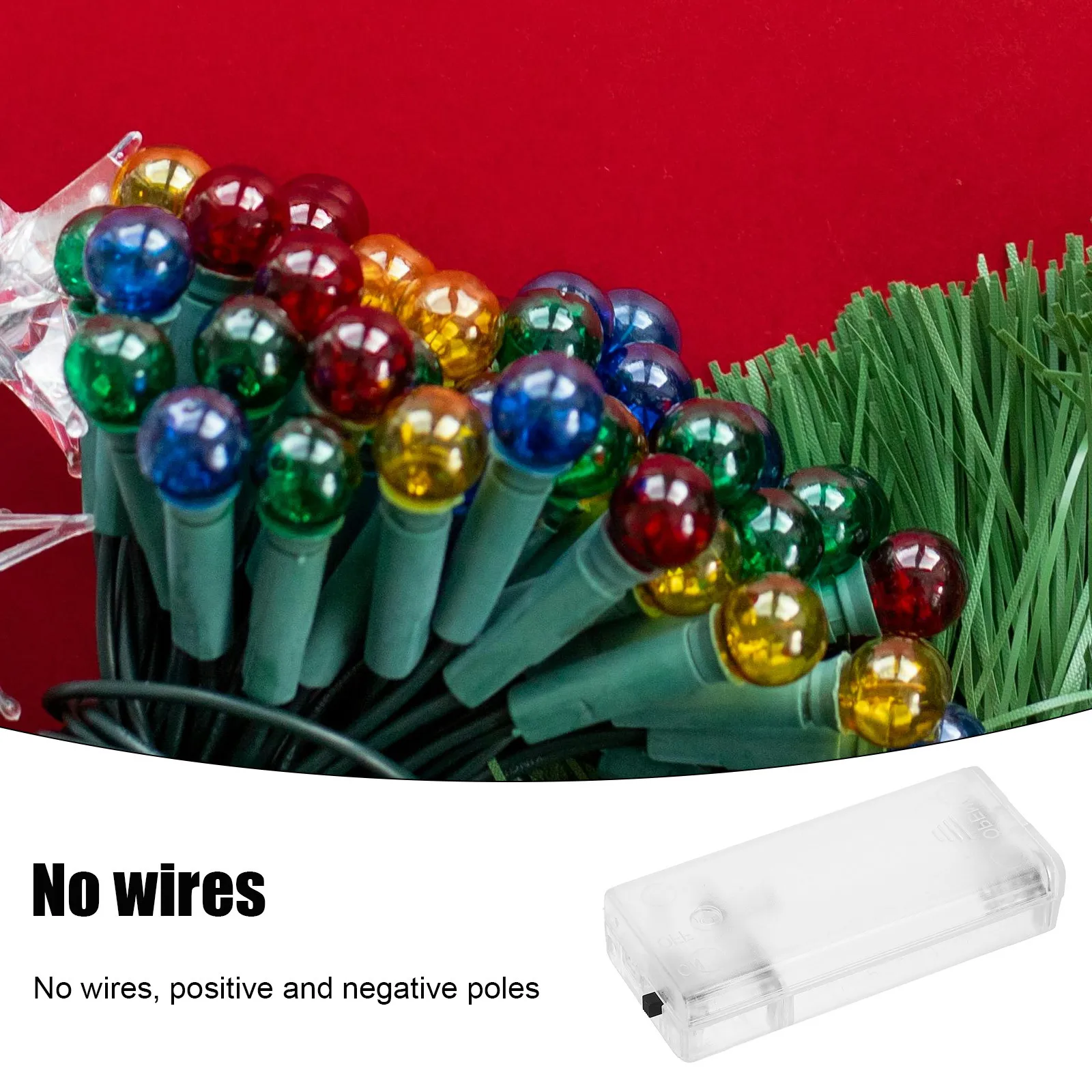 10Pcs Plastic Box Holder for String Lights Transparent Case Replacement Parts Portable Holder String Light Parts
