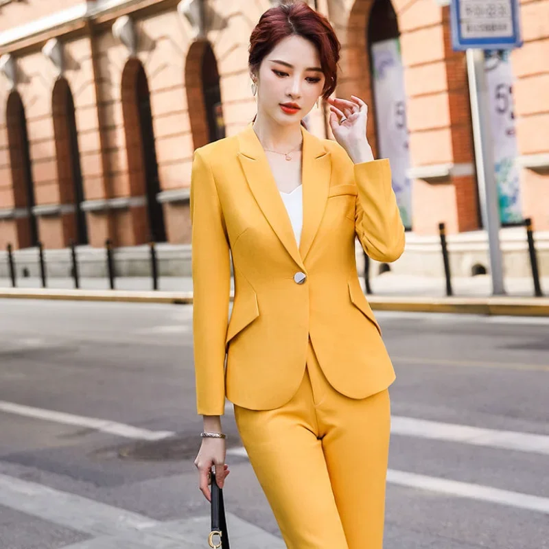 Womens Matching Sets Sexy Formal Kit 2 Piece Outfit 2024 Blazer Suit Pant Summer Pants Office Set Two Fashion Pieces for Women