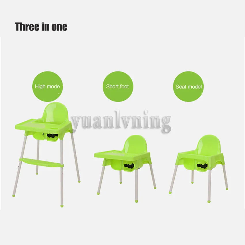 New Children's High-foot Dining Chair Upgraded Adjustable Height Baby Chair Infant Dining Table Baby Table And Chair Kids Chair