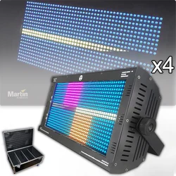 4Pcs/Lot Stage Light LED RGB 3in1 8+8 Zone Strobe DMX512 RDM For Party Club Live Show DJ Band Road Show with Flight Case