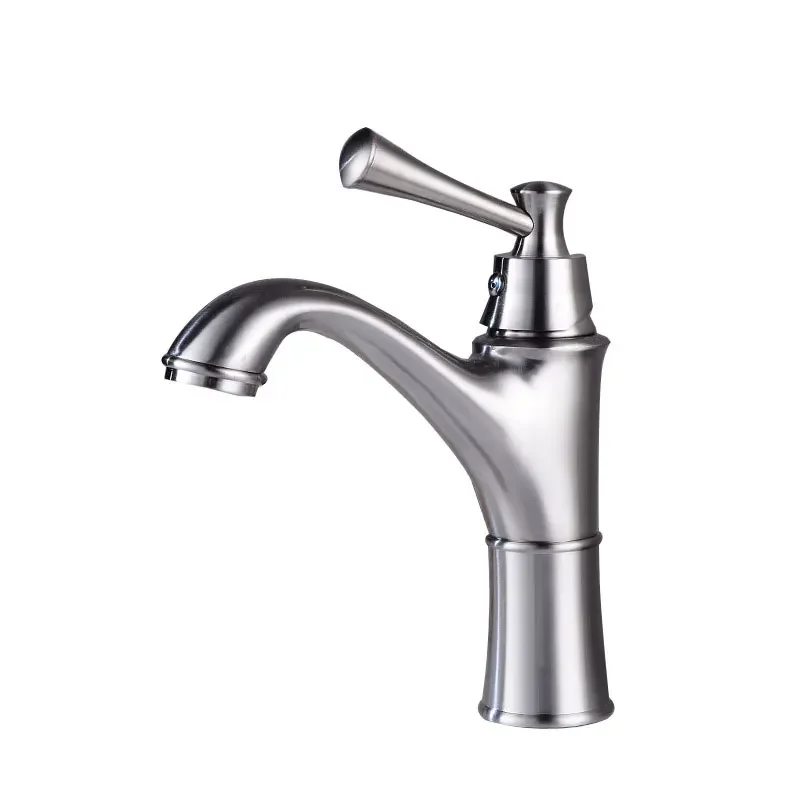 

Hot and Cold anti-splash Faucet French Brass vintage Basin Faucet bathroom cabinet under counter basin sink