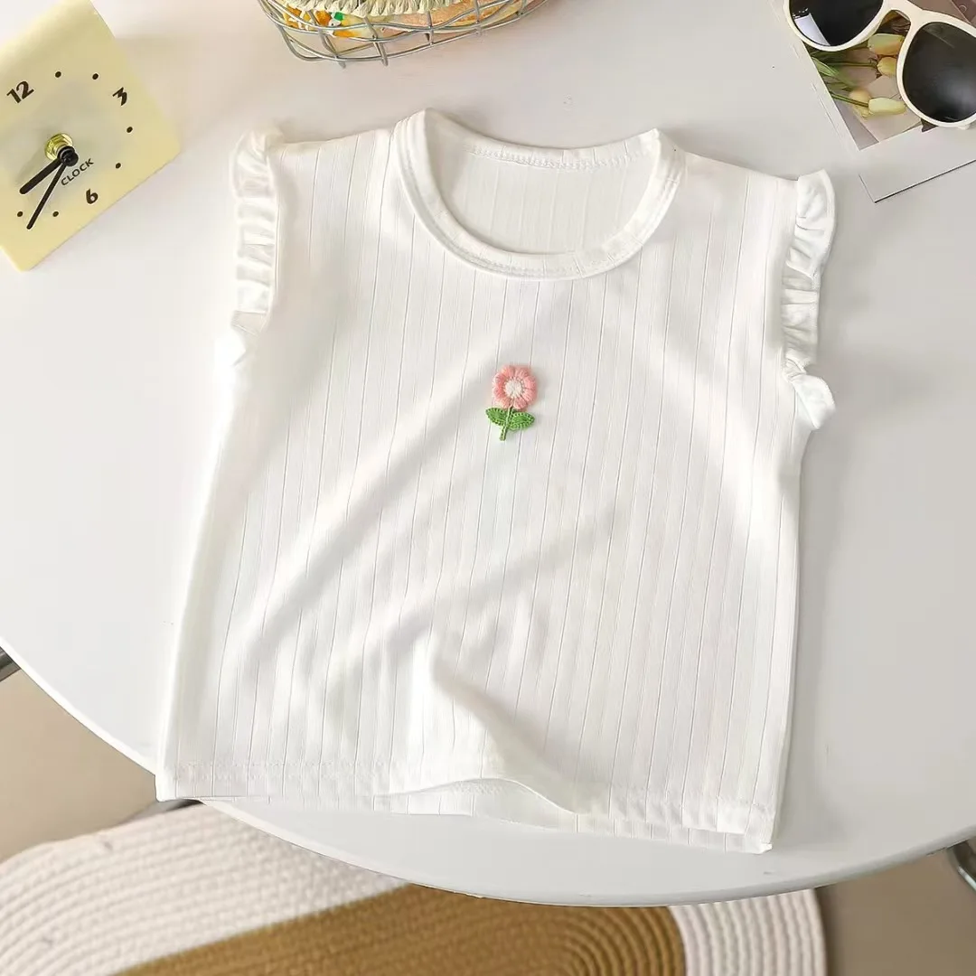 Children's Sleeveless Tops Summer Girls' T-shirt For Toddler