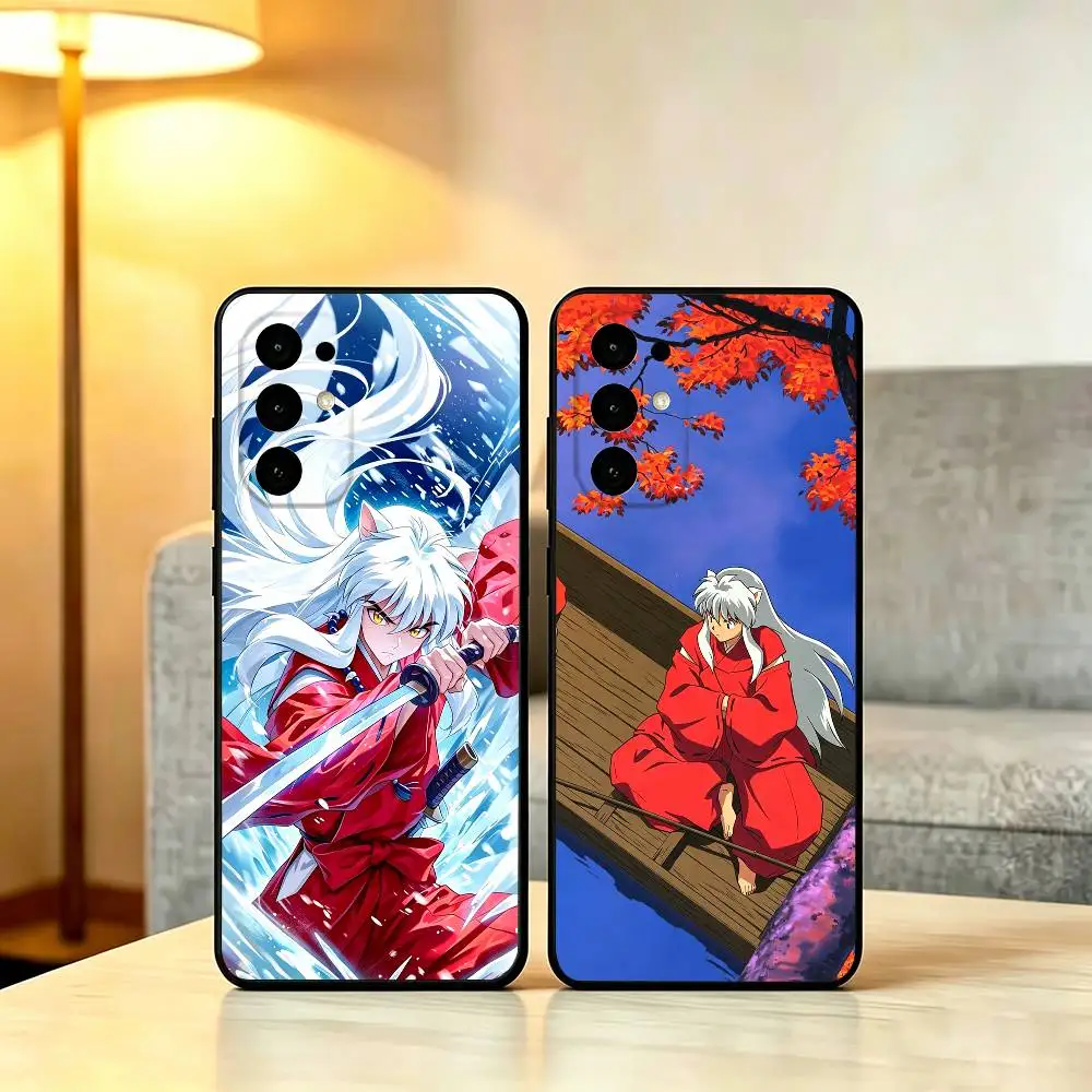 The Anime I-Inuyasha Phone Case For Samsung S25,S24,S21,S22,S23,S30,Ultra,S20,Plus,Fe,Lite,Note,10,Soft Black Cover