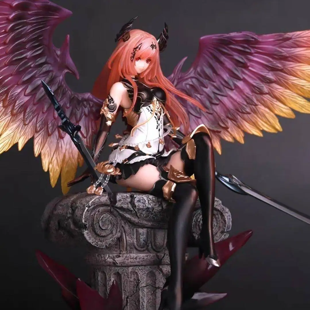 

Dark Angel Olivia Sitting Anime Figure Bahamut Shadowverse Beautiful Girl Collectible Display Model For Anime Collectors