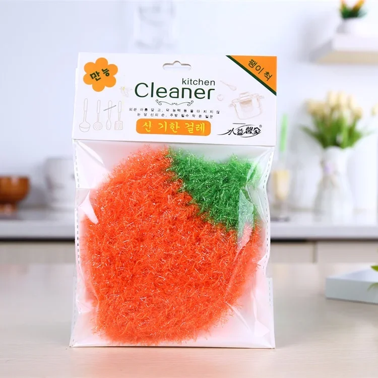 5 個のアクリルふきんキッチン除染脱脂クリーンイチゴふきん (15X10.5)