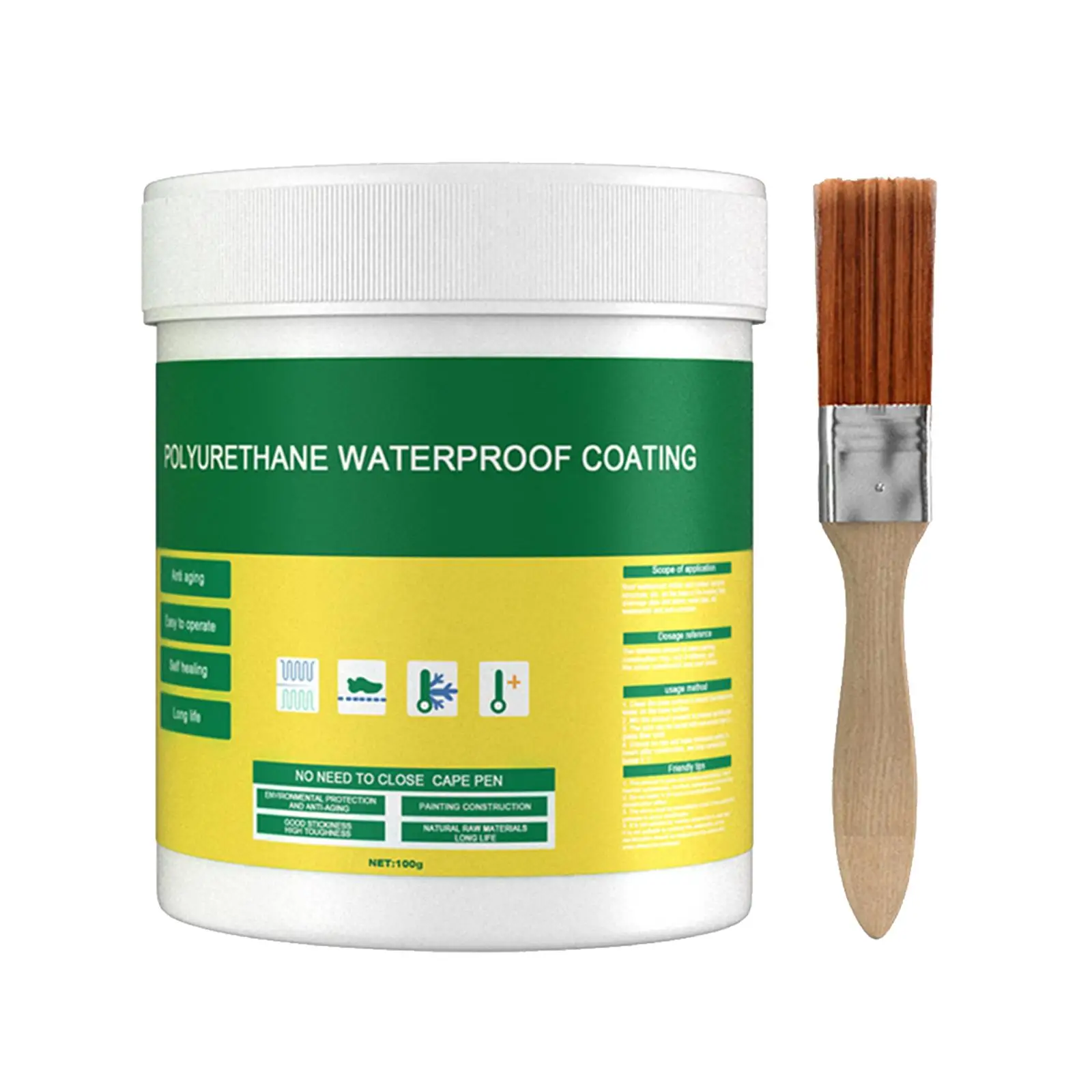 Transparent Waterproof Sealant Sealer Glue with Brush Repair Broken Surfaces Leakproof for Floor Tiles Wall Multi Surface Indoor