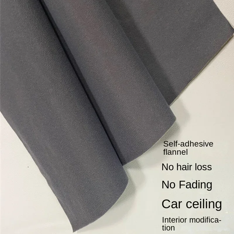 Non Shedding Self-adhesive Velvet Fabric Display Cabinet Gift Box Car AB Pillar Interior Anti-collision Sticker Furniture