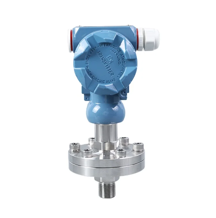 Chlorine Resistant Diaphragm Type Pressure Sensor 4-20mA  LED Display Pressure Transmitter